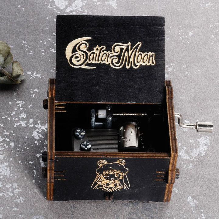 Attacking Giants Stationed Corps Music Box Bianco Blu Nero Legno You're My Sunshine The Godfather Musica Tema Regalo di compleanno - Gufetto Brand