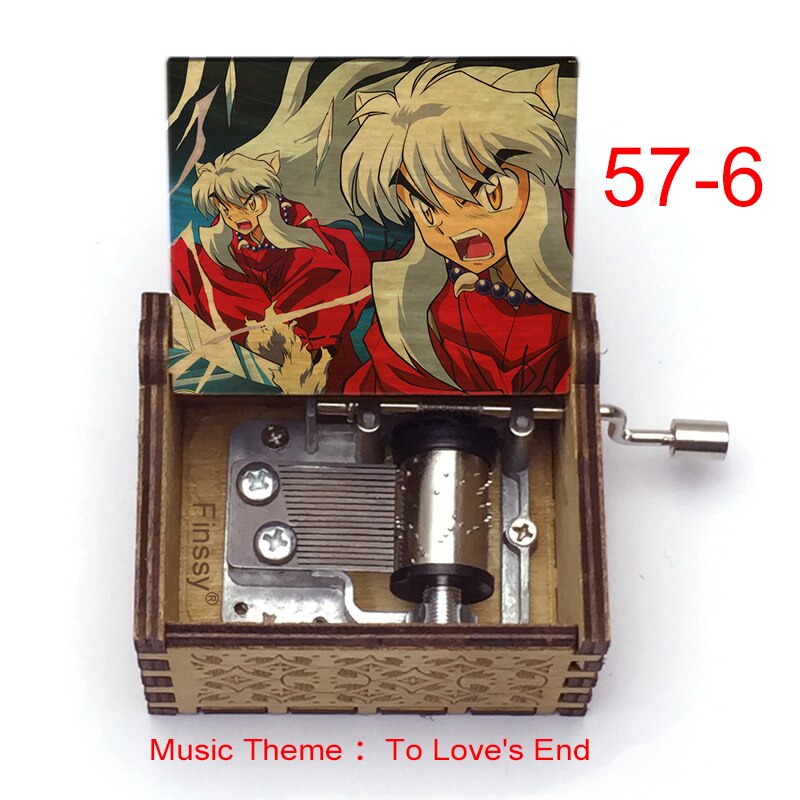Carillon Tema musicale alla fine dell'amore anime inuyasha KAGOME Kikyo Sesshomaru Stampa carillon in legno bambini ragazzi ragazze regalo Caixa De Musica - Gufetto Brand