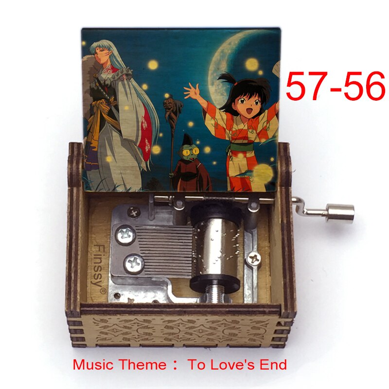 Carillon Tema musicale alla fine dell'amore anime inuyasha KAGOME Kikyo Sesshomaru Stampa carillon in legno bambini ragazzi ragazze regalo Caixa De Musica - Gufetto Brand