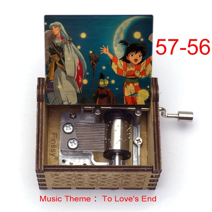 Carillon Tema musicale alla fine dell'amore anime inuyasha KAGOME Kikyo Sesshomaru Stampa carillon in legno bambini ragazzi ragazze regalo Caixa De Musica - Gufetto Brand