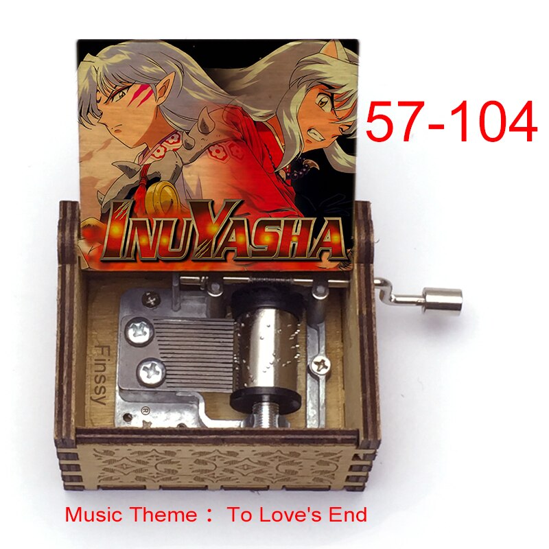 Carillon Tema musicale alla fine dell'amore anime inuyasha KAGOME Kikyo Sesshomaru Stampa carillon in legno bambini ragazzi ragazze regalo Caixa De Musica - Gufetto Brand