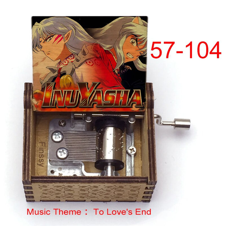 Carillon Tema musicale alla fine dell'amore anime inuyasha KAGOME Kikyo Sesshomaru Stampa carillon in legno bambini ragazzi ragazze regalo Caixa De Musica - Gufetto Brand