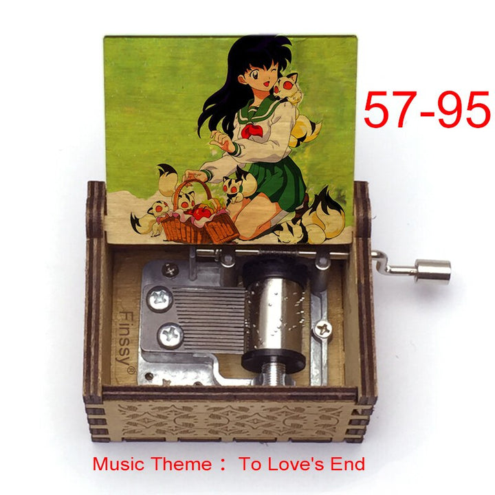 Carillon Tema musicale alla fine dell'amore anime inuyasha KAGOME Kikyo Sesshomaru Stampa carillon in legno bambini ragazzi ragazze regalo Caixa De Musica - Gufetto Brand