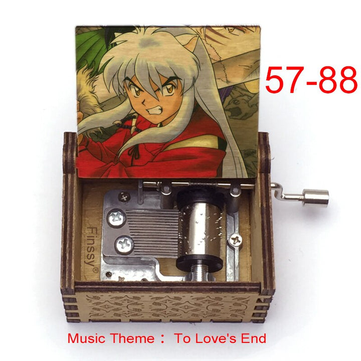 Carillon Tema musicale alla fine dell'amore anime inuyasha KAGOME Kikyo Sesshomaru Stampa carillon in legno bambini ragazzi ragazze regalo Caixa De Musica - Gufetto Brand