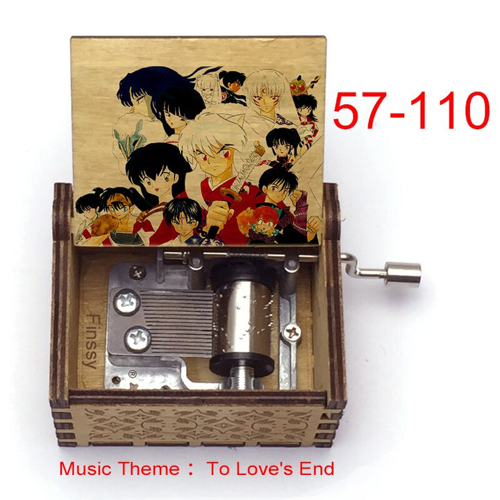 Carillon Tema musicale alla fine dell'amore anime inuyasha KAGOME Kikyo Sesshomaru Stampa carillon in legno bambini ragazzi ragazze regalo Caixa De Musica - Gufetto Brand