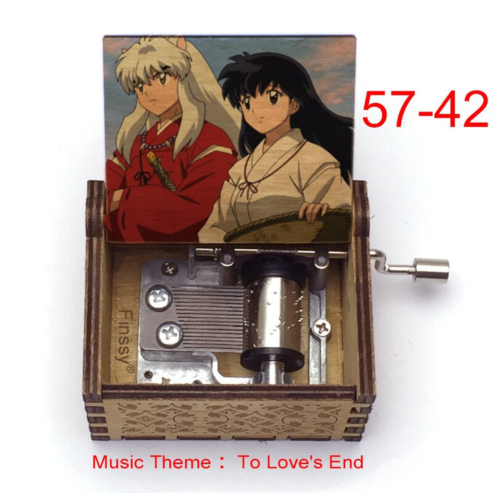 Carillon Tema musicale alla fine dell'amore anime inuyasha KAGOME Kikyo Sesshomaru Stampa carillon in legno bambini ragazzi ragazze regalo Caixa De Musica - Gufetto Brand