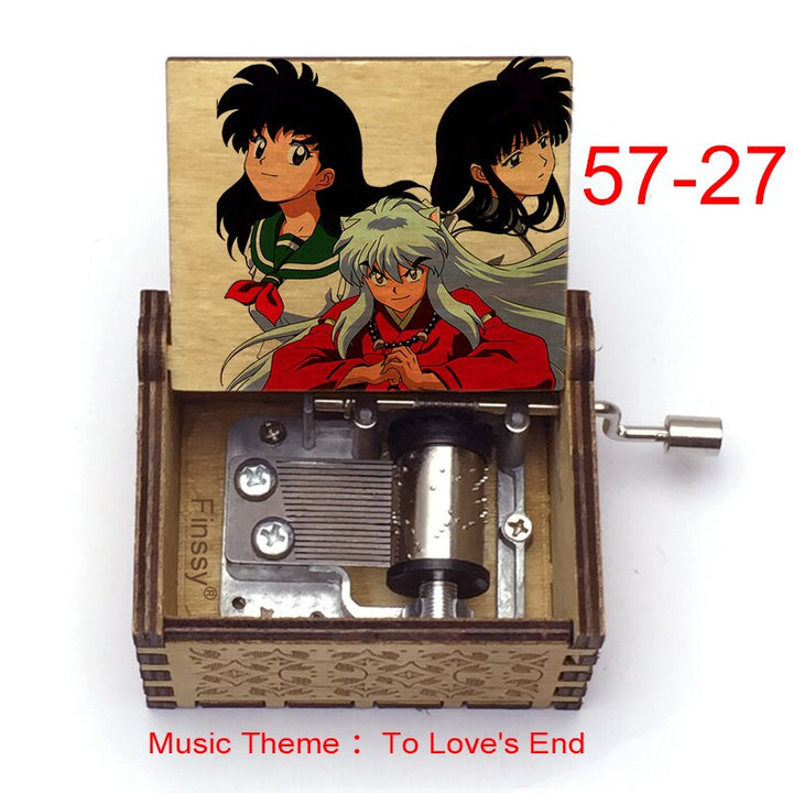 Carillon Tema musicale alla fine dell'amore anime inuyasha KAGOME Kikyo Sesshomaru Stampa carillon in legno bambini ragazzi ragazze regalo Caixa De Musica - Gufetto Brand