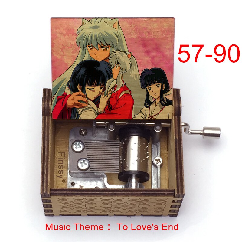 Carillon Tema musicale alla fine dell'amore anime inuyasha KAGOME Kikyo Sesshomaru Stampa carillon in legno bambini ragazzi ragazze regalo Caixa De Musica - Gufetto Brand