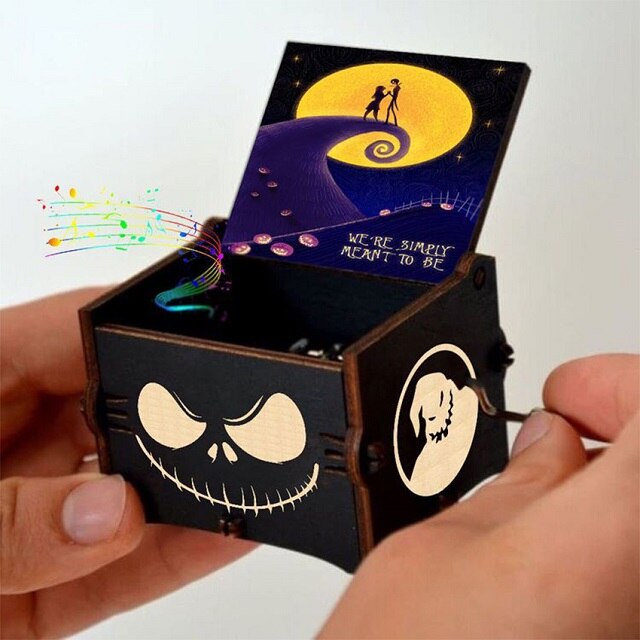 NOVITÀ Music Box QUEEN Un sacco di stili Tema di buon Natale Mano di legno Natale Compleanno Regalo di San Valentino Regalo di Capodanno - Gufetto Brand