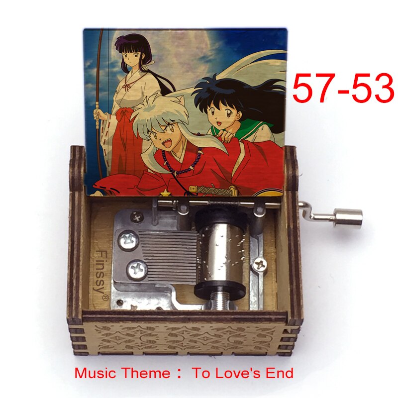 Carillon Tema musicale alla fine dell'amore anime inuyasha KAGOME Kikyo Sesshomaru Stampa carillon in legno bambini ragazzi ragazze regalo Caixa De Musica - Gufetto Brand