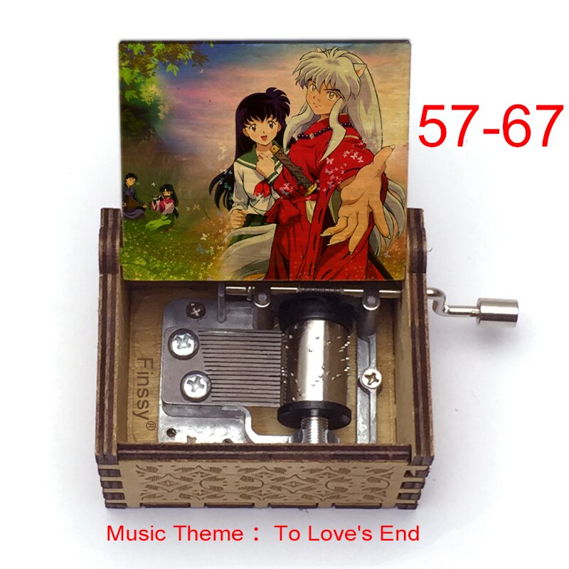 Carillon Tema musicale alla fine dell'amore anime inuyasha KAGOME Kikyo Sesshomaru Stampa carillon in legno bambini ragazzi ragazze regalo Caixa De Musica - Gufetto Brand