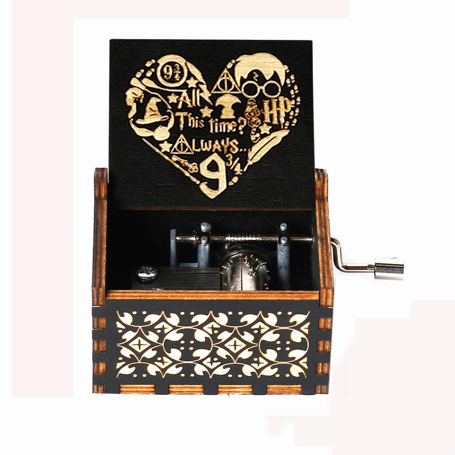 Attacking Giants Stationed Corps Music Box Bianco Blu Nero Legno You're My Sunshine The Godfather Musica Tema Regalo di compleanno - Gufetto Brand