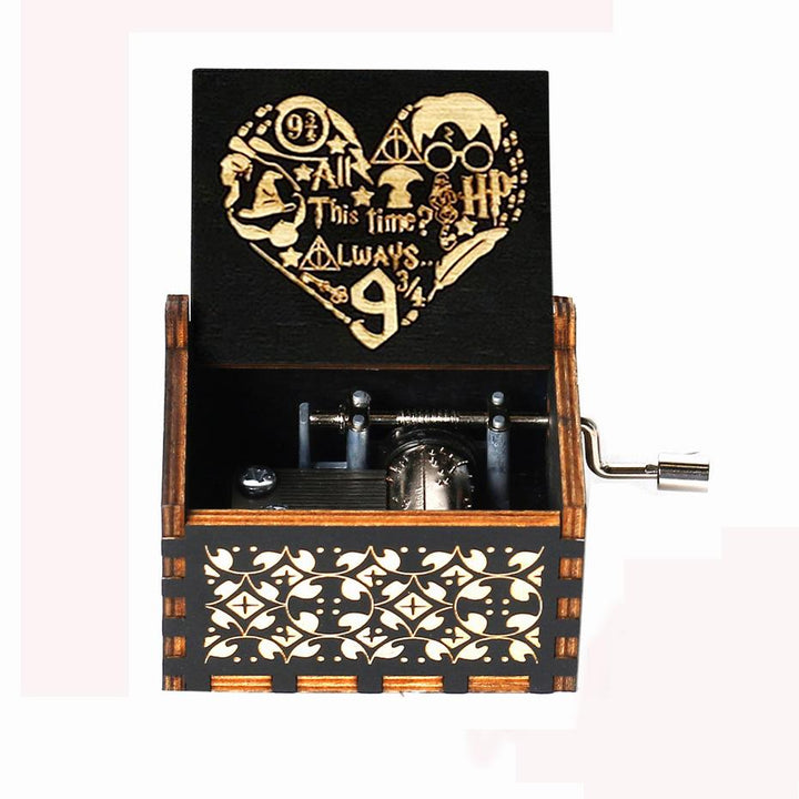 Attacking Giants Stationed Corps Music Box Bianco Blu Nero Legno You're My Sunshine The Godfather Musica Tema Regalo di compleanno - Gufetto Brand