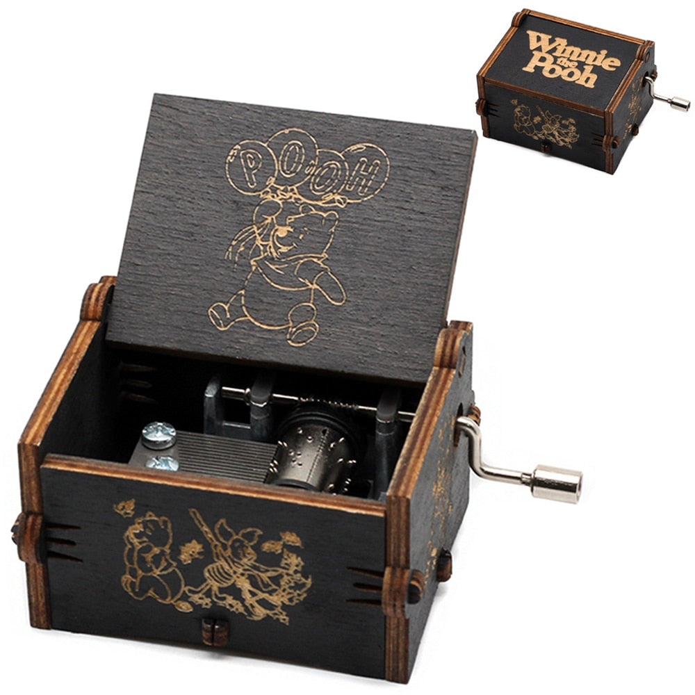 Carillon in legno Disney Frozen Winnie The Pooh Totoro Dragon Ball Buon Natale e Capodanno regalo per gli amici - Gufetto Brand
