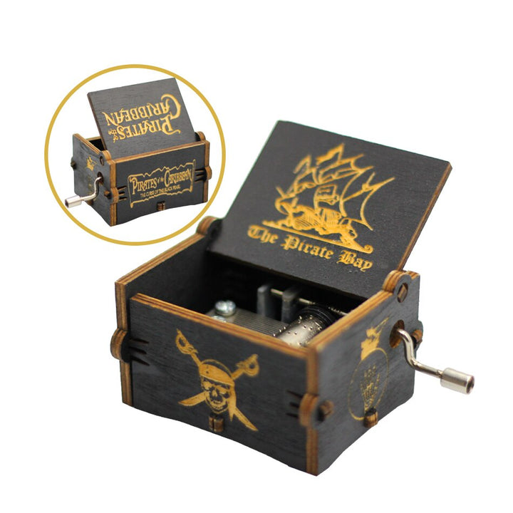 Dragon Ball Carillon a manovella in legno Davy Jones Musik Cajas De Musica Snowball Jack Sparrow Regalo di Natale - Gufetto Brand