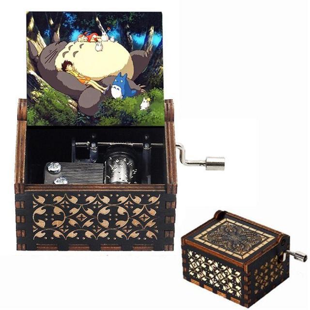 Attacking Giants Stationed Corps Music Box Bianco Blu Nero Legno You're My Sunshine The Godfather Musica Tema Regalo di compleanno - Gufetto Brand