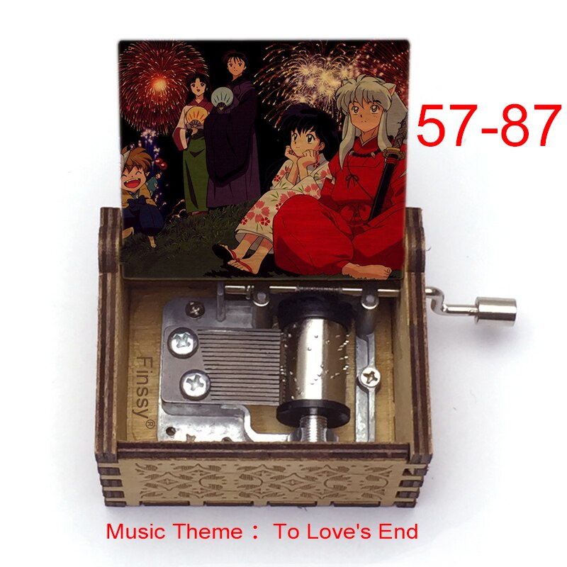 Carillon Tema musicale alla fine dell'amore anime inuyasha KAGOME Kikyo Sesshomaru Stampa carillon in legno bambini ragazzi ragazze regalo Caixa De Musica - Gufetto Brand