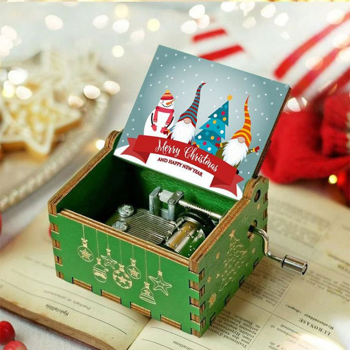 NOVITÀ Music Box QUEEN Un sacco di stili Tema di buon Natale Mano di legno Natale Compleanno Regalo di San Valentino Regalo di Capodanno - Gufetto Brand