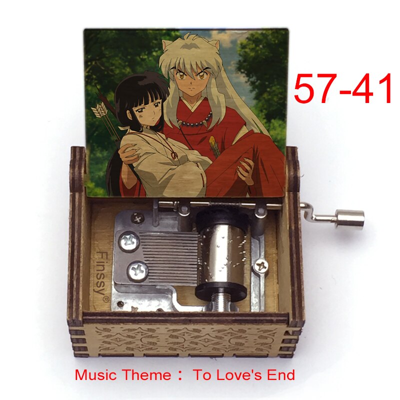 Carillon Tema musicale alla fine dell'amore anime inuyasha KAGOME Kikyo Sesshomaru Stampa carillon in legno bambini ragazzi ragazze regalo Caixa De Musica - Gufetto Brand