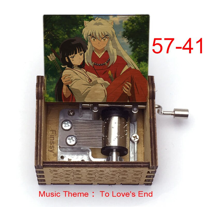 Carillon Tema musicale alla fine dell'amore anime inuyasha KAGOME Kikyo Sesshomaru Stampa carillon in legno bambini ragazzi ragazze regalo Caixa De Musica - Gufetto Brand