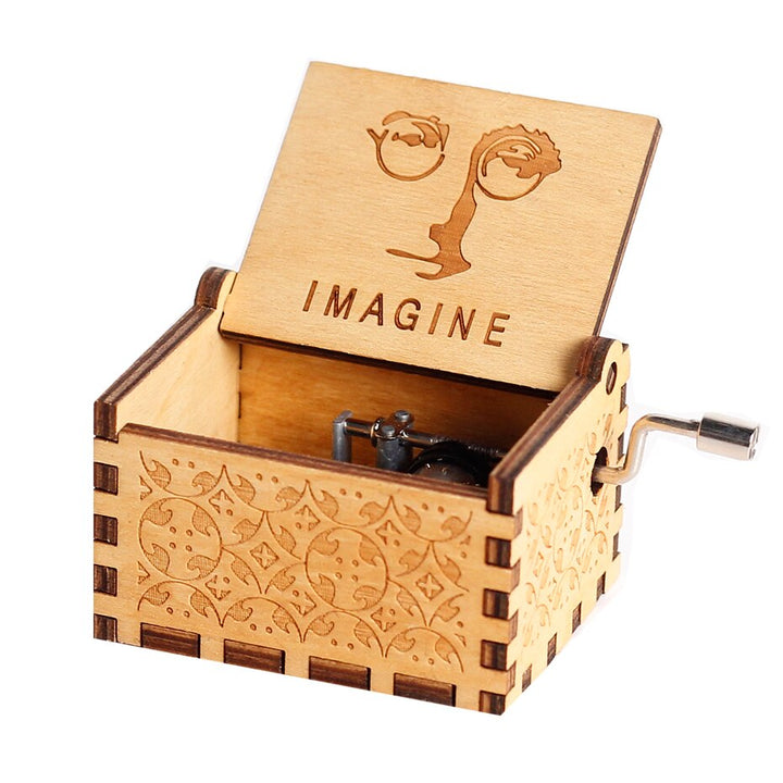 Dragon Ball Carillon a manovella in legno Davy Jones Musik Cajas De Musica Snowball Jack Sparrow Regalo di Natale - Gufetto Brand