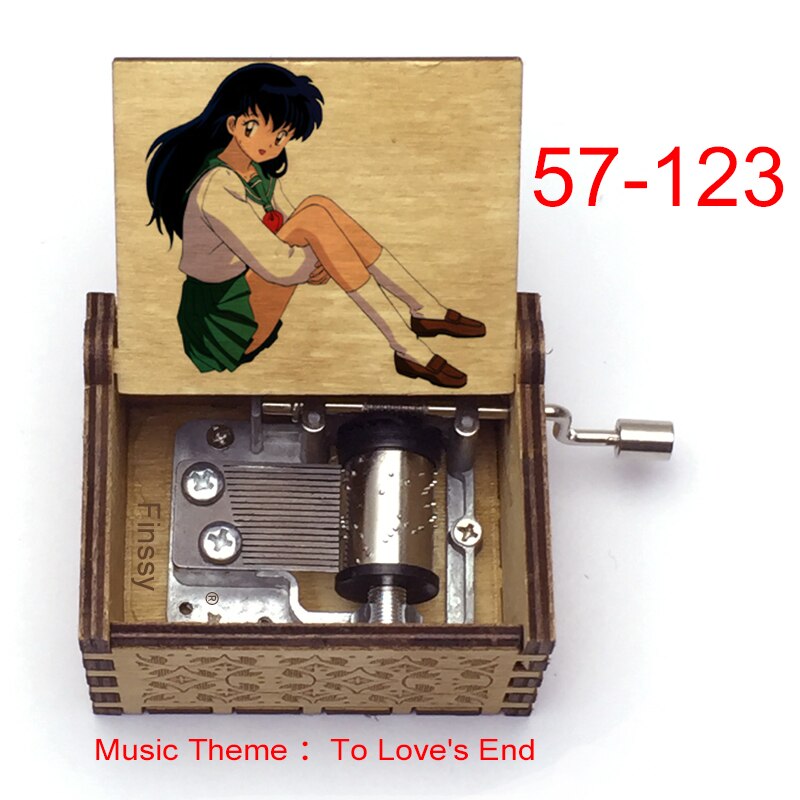 Carillon Tema musicale alla fine dell'amore anime inuyasha KAGOME Kikyo Sesshomaru Stampa carillon in legno bambini ragazzi ragazze regalo Caixa De Musica - Gufetto Brand