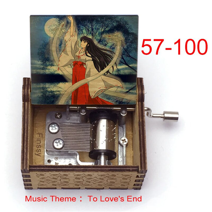 Carillon Tema musicale alla fine dell'amore anime inuyasha KAGOME Kikyo Sesshomaru Stampa carillon in legno bambini ragazzi ragazze regalo Caixa De Musica - Gufetto Brand