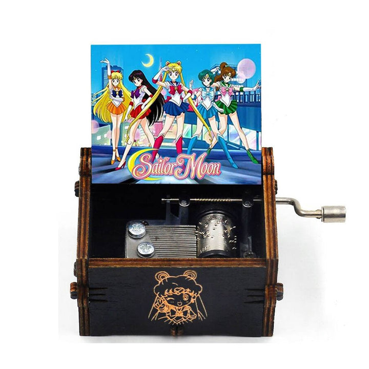 Carillon in legno fatto a mano Jack Sparrow dai pirati dei Caraibi suona melodia Davy Jones Sailor Moon carillon regalo - Gufetto Brand