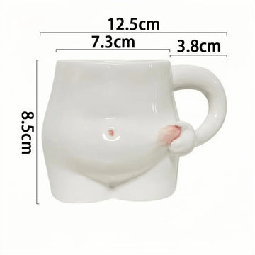 Divertente tazza a forma di pancia