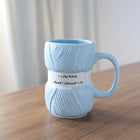 Tazza regalo con motivo creativo lavorato a maglia da 425 ml