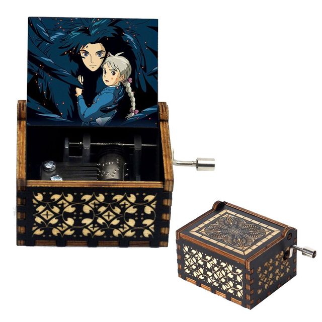 Dragon Ball Carillon a manovella in legno Davy Jones Musik Cajas De Musica Snowball Jack Sparrow Regalo di Natale - Gufetto Brand