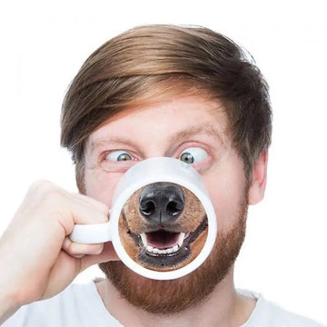 Tazza con naso di maiale in ceramica