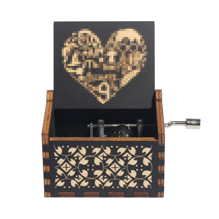 NOVITÀ Music Box QUEEN Un sacco di stili Tema di buon Natale Mano di legno Natale Compleanno Regalo di San Valentino Regalo di Capodanno - Gufetto Brand
