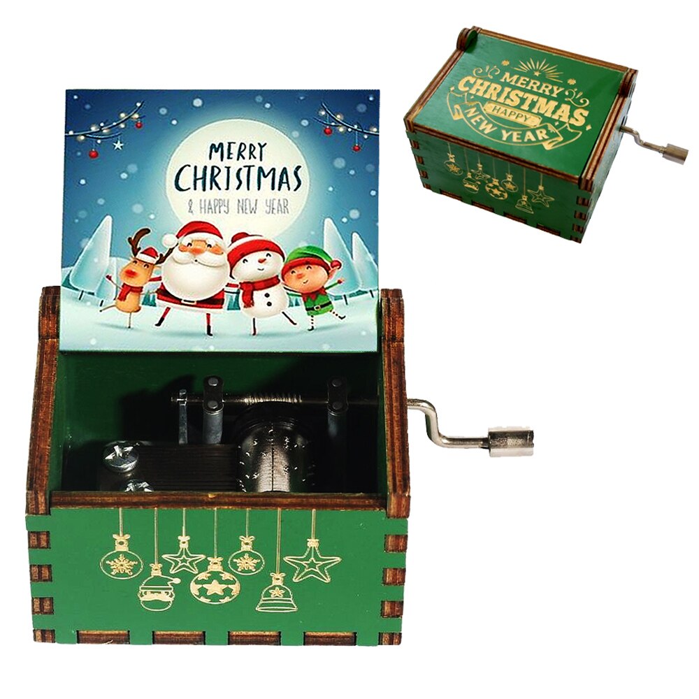 Carillon in legno Disney Frozen Winnie The Pooh Totoro Dragon Ball Buon Natale e Capodanno regalo per gli amici - Gufetto Brand