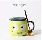 Divertente tazza di rana verde tazza di ceramica