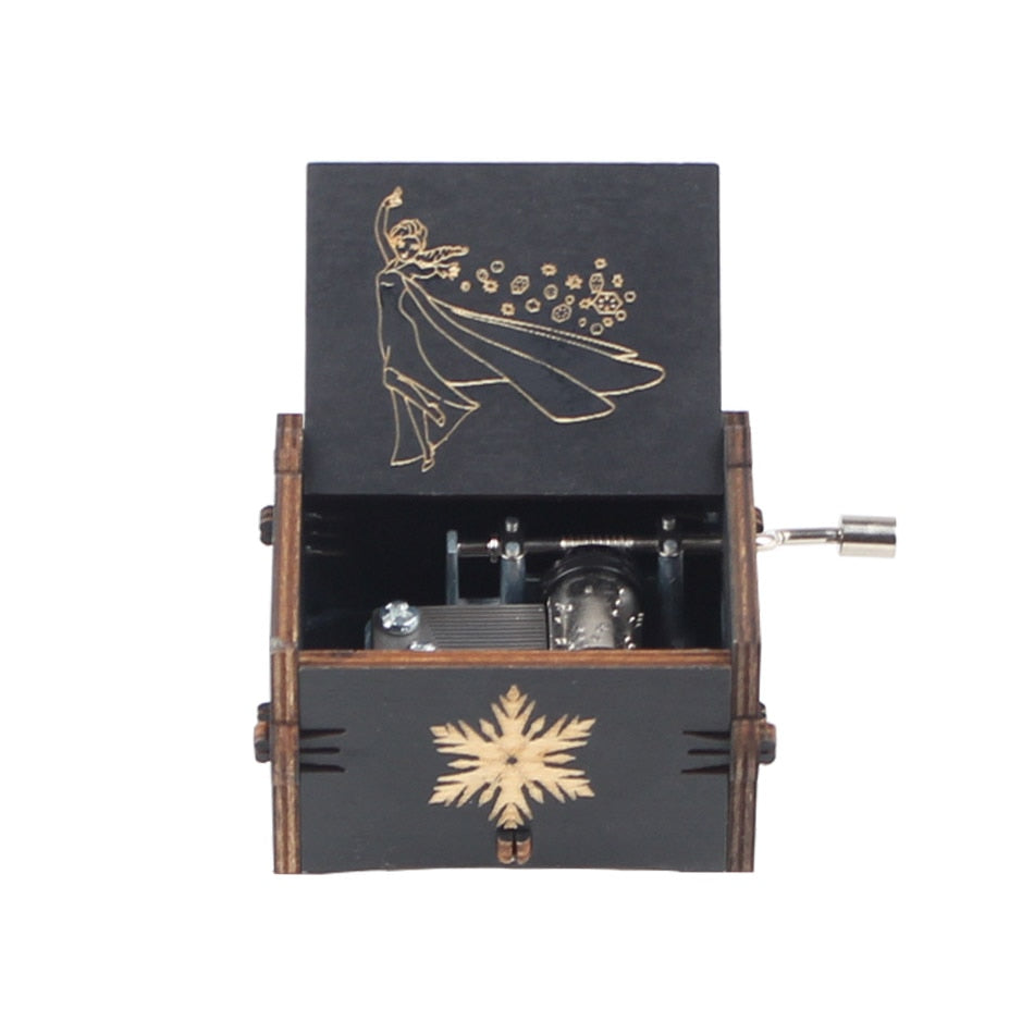 NOVITÀ Music Box QUEEN Un sacco di stili Tema di buon Natale Mano di legno Natale Compleanno Regalo di San Valentino Regalo di Capodanno - Gufetto Brand