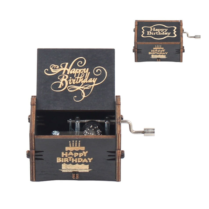 NOVITÀ Music Box QUEEN Un sacco di stili Tema di buon Natale Mano di legno Natale Compleanno Regalo di San Valentino Regalo di Capodanno - Gufetto Brand