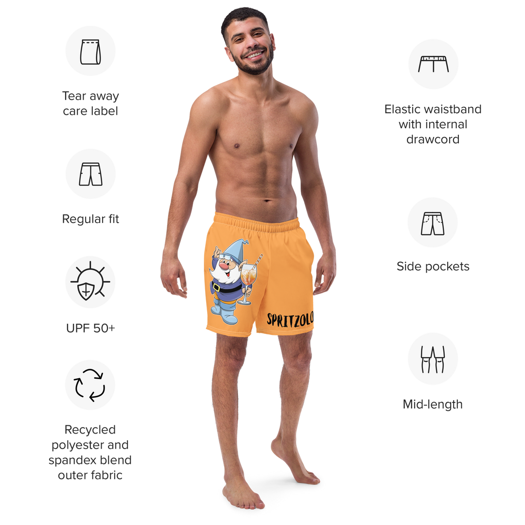 Costume da bagno da uomo Arancione SPRITZOLO - Gufetto Brand