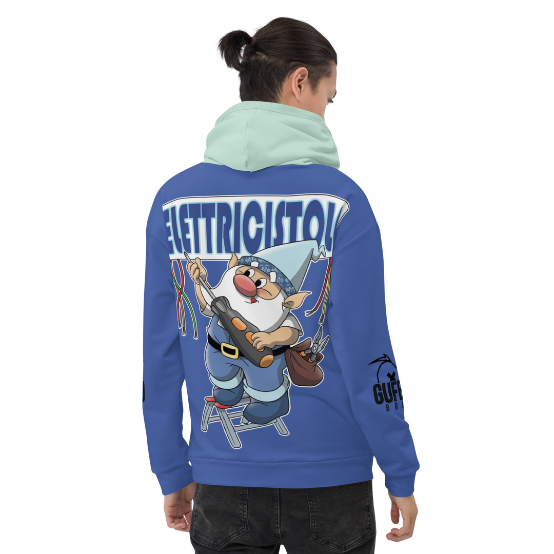 Felpa con cappuccio Uomo/Donna ELETTRICISTOLO - Gufetto Brand