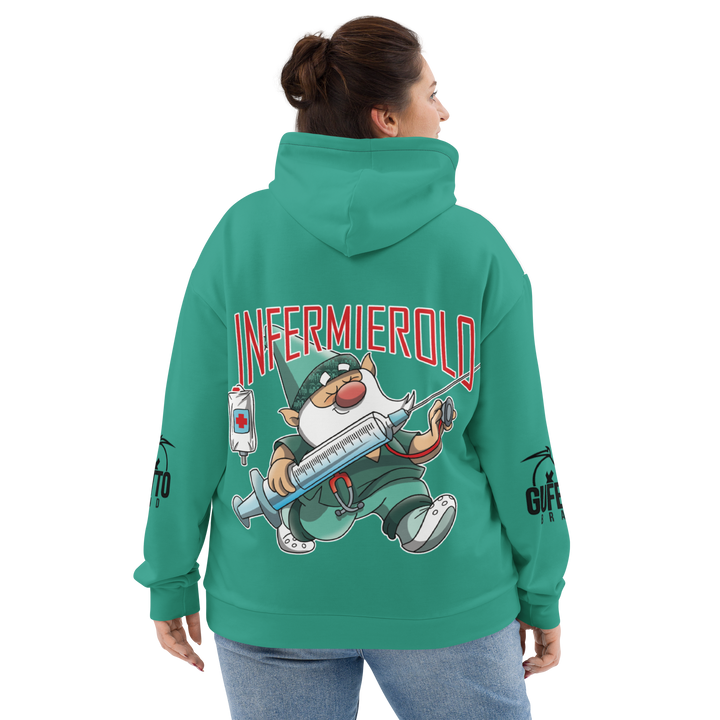 Felpa con cappuccio Uomo/Donna INFERMIEROLO - Gufetto Brand