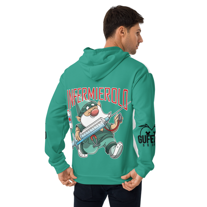 Felpa con cappuccio Uomo/Donna INFERMIEROLO - Gufetto Brand