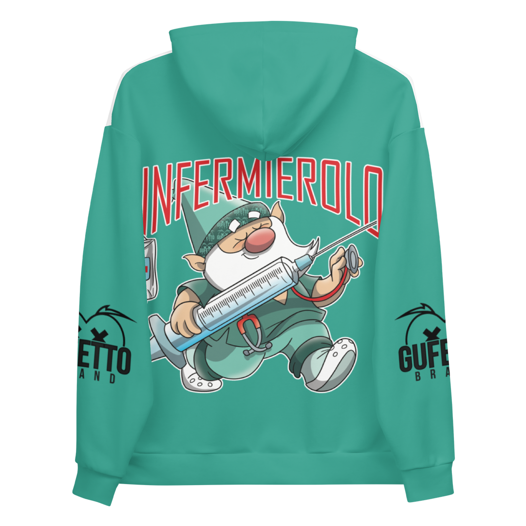 Felpa con cappuccio Uomo/Donna INFERMIEROLO - Gufetto Brand