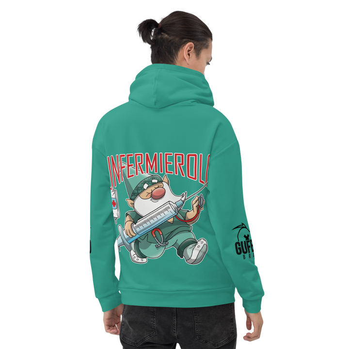 Felpa con cappuccio Uomo/Donna INFERMIEROLO - Gufetto Brand