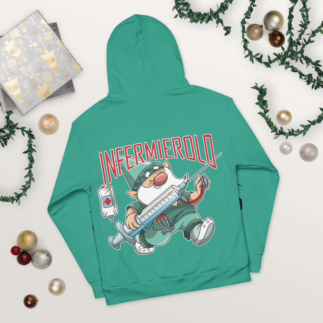Felpa con cappuccio Uomo/Donna INFERMIEROLO - Gufetto Brand