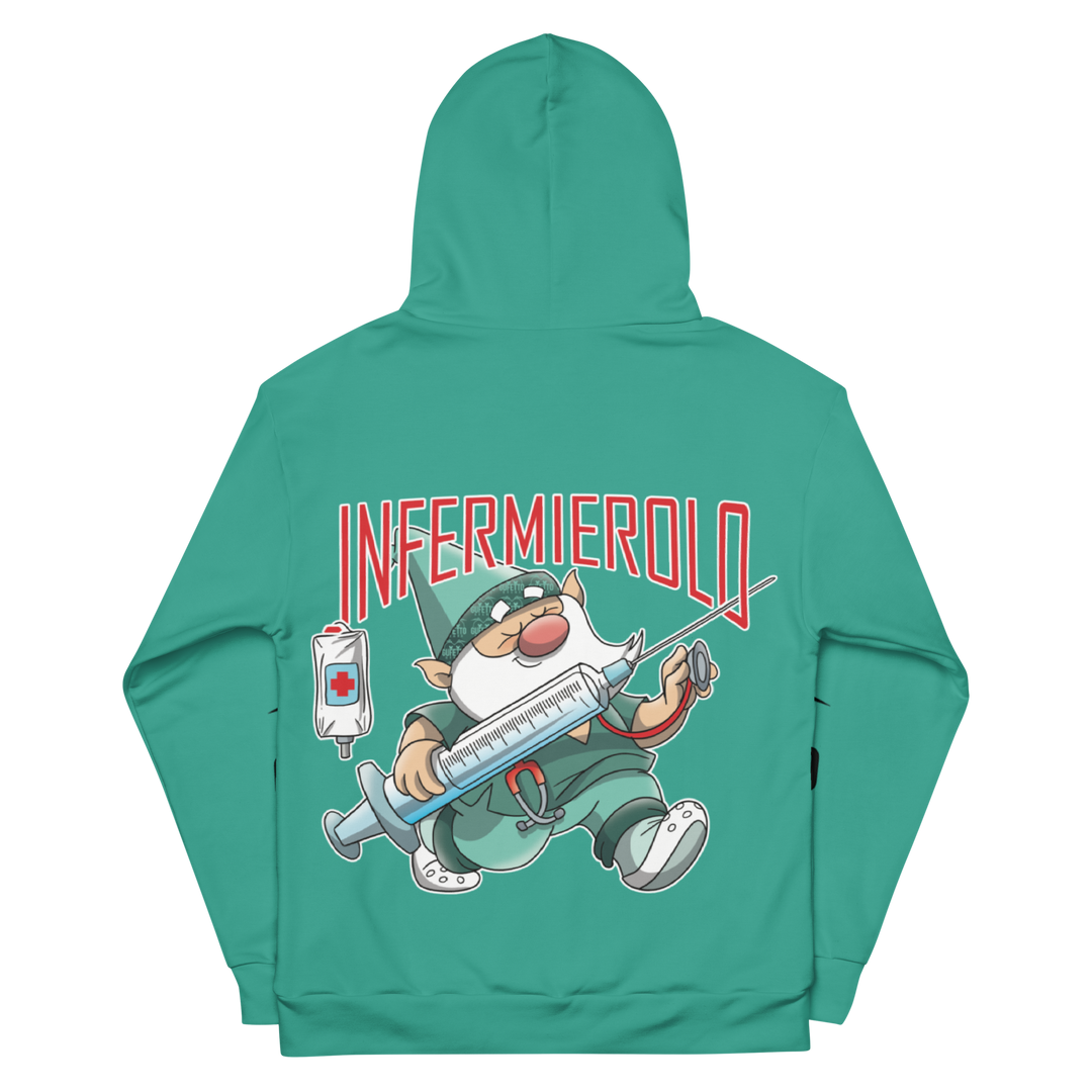 Felpa con cappuccio Uomo/Donna INFERMIEROLO - Gufetto Brand
