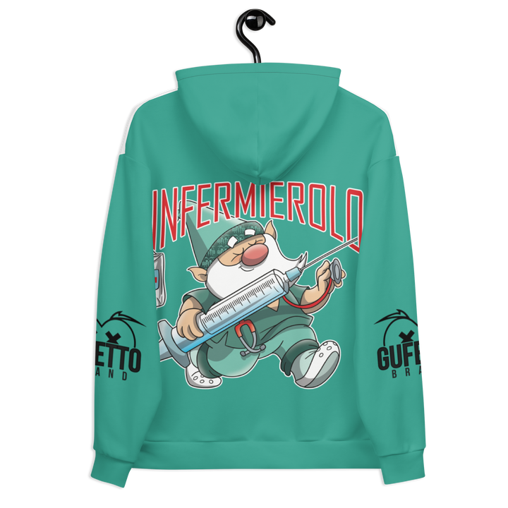 Felpa con cappuccio Uomo/Donna INFERMIEROLO - Gufetto Brand