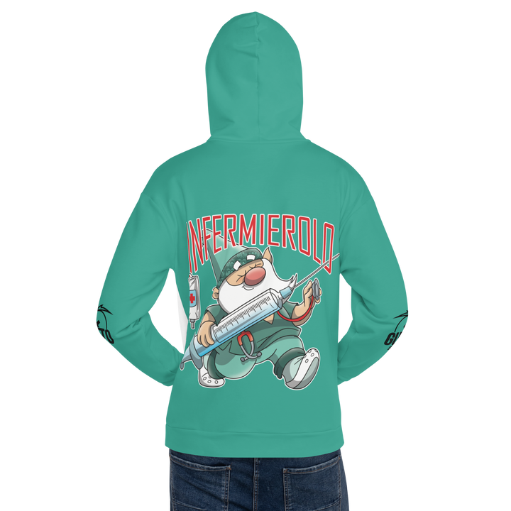 Felpa con cappuccio Uomo/Donna INFERMIEROLO - Gufetto Brand