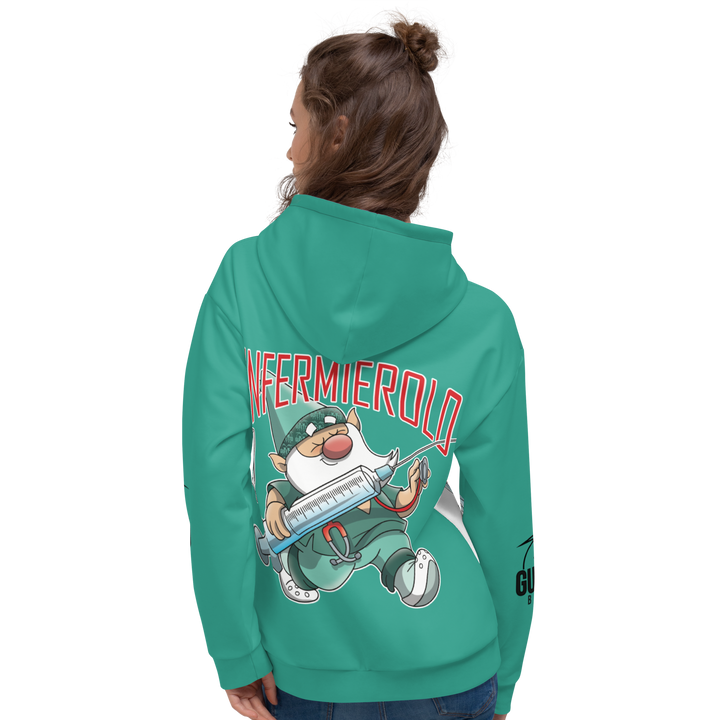 Felpa con cappuccio Uomo/Donna INFERMIEROLO - Gufetto Brand