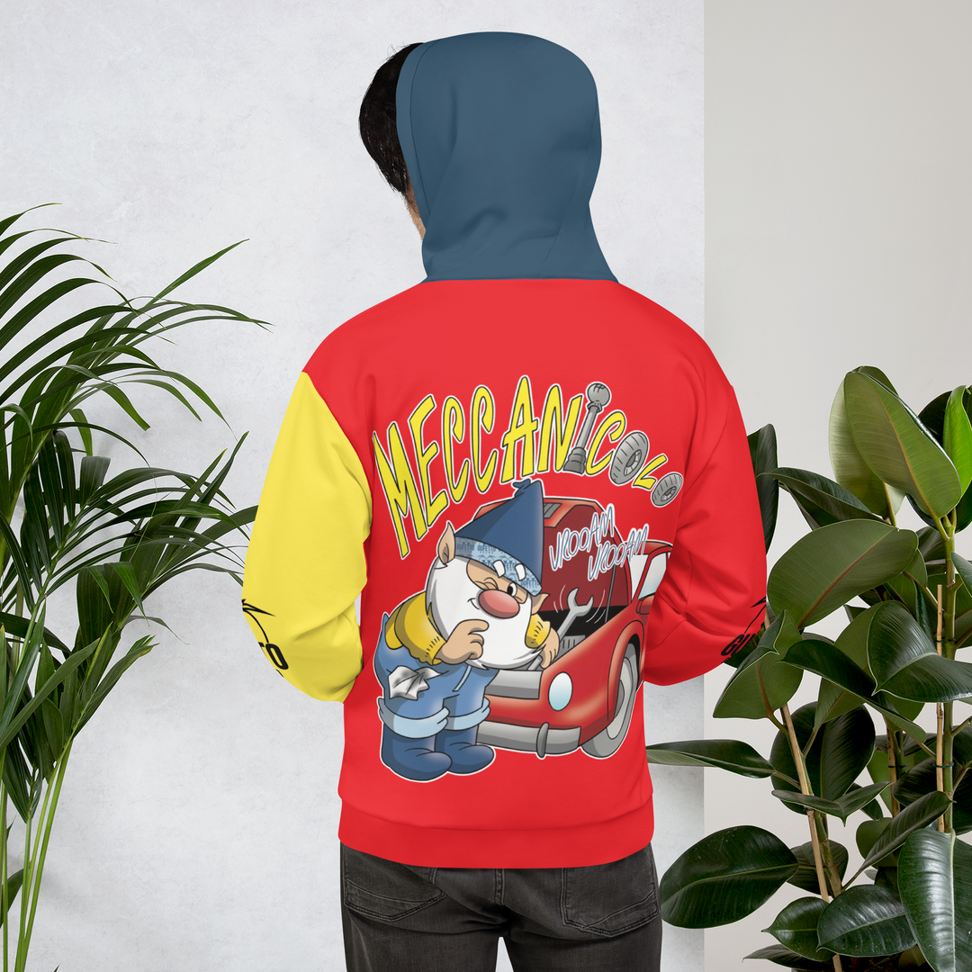Felpa con cappuccio Uomo/Donna MECCANICOLO - Gufetto Brand
