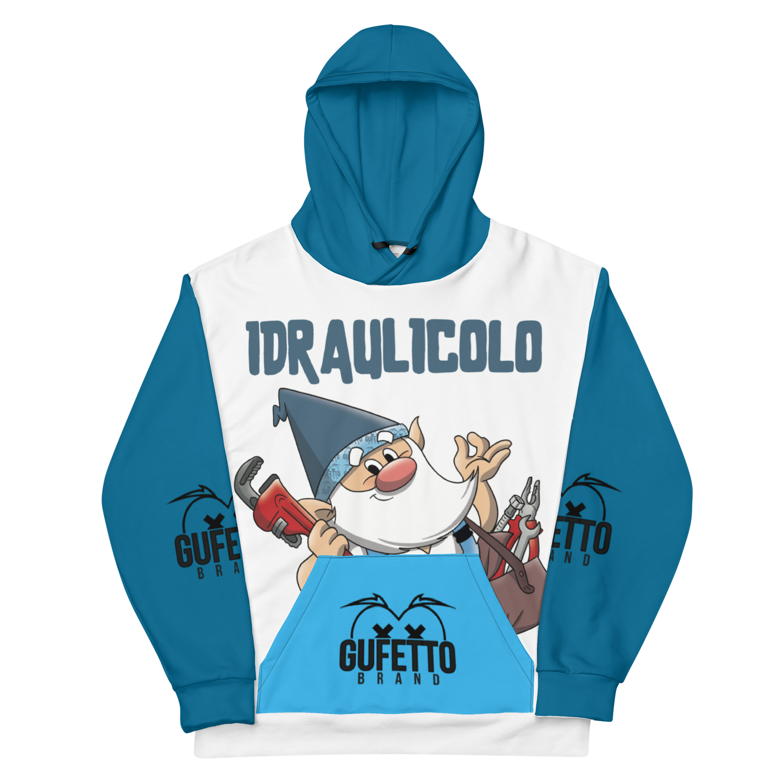 Felpa con cappuccio IDRAULICOLO - Gufetto Brand